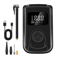 Mini compresseur d'air électrique sans fil 150 PSI, pompe à gonfler les pneus portable avec écran LCD pour voitures et vélos