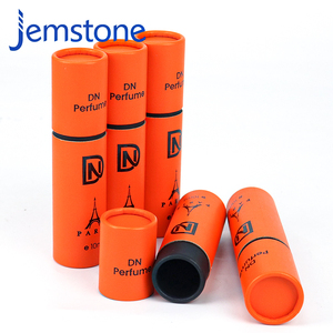 Thé rond cylindre boîte noir parfum bougie beauté cosmétique artisanat huile essentielle papier Tube emballage pour vêtements - Product Image 1