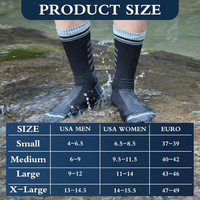 Chaussettes imperméables respirantes mi-mollet à 3 couches avec logo personnalisé OEM pour hommes et femmes, idéales pour la randonnée, la pêche, le cyclisme, le camping et les sports de plein air