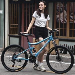 Bicicletta da Montagna all'Ingrosso con Telaio in Acciaio al Carbonio, Ruote da 24/26 Pollici, Ammortizzazione, Freno a Disco, Velocità Variabile, per Città - Product Image 3