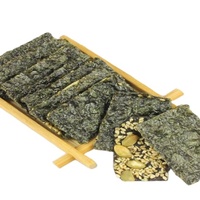 Croustilles d'algues avec sésame, amandes ou graines de citrouille