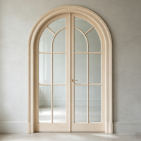 Porte en aluminium avec motif de grille moderne pour l'intérieur et l'extérieur, fabriquée sur mesure par Alufront Factory, conforme aux normes NFRC AS2047, pour les maisons et les hôtels