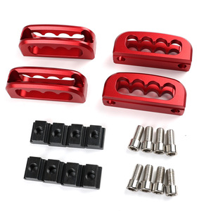 Ancrages fixes pour remorques de conteneurs, aluminium rouge, lot de 2, pour camions Ram, Tacoma, Tundra, Gladiator, points d'attache - Product Image 5