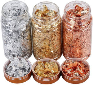 Nouveaux <span class=keywords><strong>fragments</strong></span> de feuille d'or pour nail art, colorés et décoratifs - Product Image 3