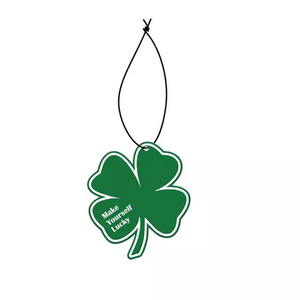 น้ำหอมปรับอากาศในรถยนต์แบบแขวน พกพาสะดวก กลิ่นหอมอโรมาเธอราพี รูปใบโคลเวอร์สี่แฉก แผ่นกระดาษหอม กลิ่นหอมติดทนนาน ลดกลิ่นไม่พึงประสงค์  ลดราคาพิเศษ - Product Image 1