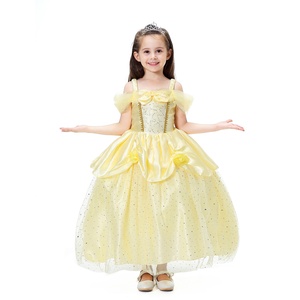 Hot TV & Movie La Bella y La Bestia <span class=keywords><strong>Belle</strong></span> Girls Dress Ropa de Halloween Girls <span class=keywords><strong>Belle</strong></span> Princess Dress Kids - Product Image 3