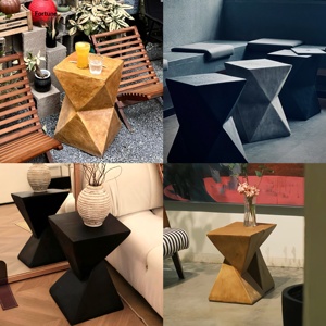 Mesa de Centro de Madera Estilo Nórdico Retro Francés con Estante de Almacenamiento para Sala de Estar, Muebles para el Hogar, Bed & Breakfast, Restaurante - Product Image 5