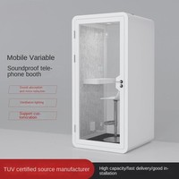 Cabine de bureau insonorisée portable extra haute en acier moderne JINS pour hôtels et écoles