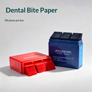 300 feuilles de papier articulatoire dentaire, bandes de marquage occlusal pour une mastication précise, résistantes à la déchirure, marques claires - Product Image 1