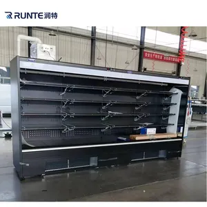 Supermarket Multi-deck Open Display Chiller Display Cooler with Mist Spraying System