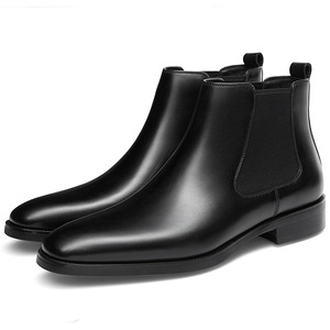 Botas <span class=keywords><strong>Chelsea</strong></span> de Hombre de Moda Otoño/Invierno <span class=keywords><strong>2021</strong></span>, Estilo Ejecutivo, de Piel Vacuna, con Caña Alta - Product Image 2
