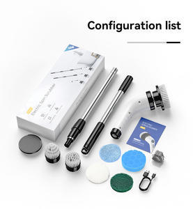 Épurateur électrique personnalisé <span class=keywords><strong>balai</strong></span> électrique à récurer brosses de nettoyage électrique pour salle de bain cuisine multi-usage - Product Image 3