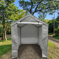 Abri de rangement extérieur imperméable en acier pour le stationnement des voitures et l'utilisation en plein air