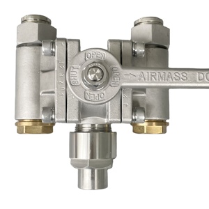 Válvulas de Bola Manuales de Acero Inoxidable de 1/2 Pulgada y 3 Vías para Control de Flujo de Aire en Tuberías de Troncal, DQS25B D, DQS25B de Acero Inoxidable - Product Image 4