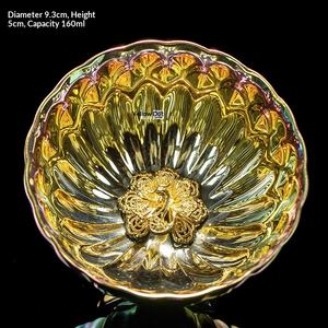 ถ้วยชงชาเคลือบทองคำเปลี่ยนสีในเตาเผาเซรามิกจีนทำมือของอาจารย์หลิว กัวลัน สำหรับชงชา กังฟู ชิมชา และดูแลสุขภาพส่วนบุคคล - Product Image 6