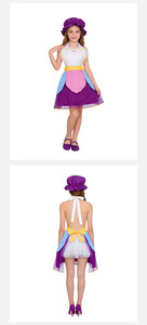 Costume pour la fête d'Halloween : Cosplay <span class=keywords><strong>de</strong></span> la Dame <span class=keywords><strong>de</strong></span> la Théière, une belle tenue <span class=keywords><strong>de</strong></span> demoiselle d'honneur avec <span class=keywords><strong>tablier</strong></span> - Product Image 6