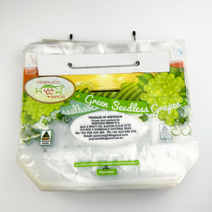 Biểu tượng tùy chỉnh Trái Cây Rau bao bì nhựa Túi lỗ thông hơi nho wicket Túi - Product Image 2