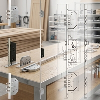 Corps de serrure magnétique de serrure de porte de mortaise de loquet silencieux de prix usine pour le multipoint de porte d'UPVC