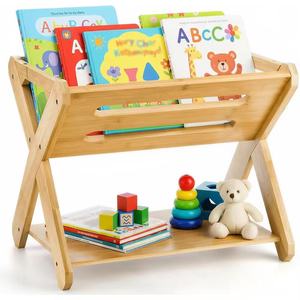 Wooden bookshelf for home use, children's book and picture book storage rack, <b>solid</b> <b>wood</b> <b>bookcase</b>, storage shelf, children's - Product Image 1