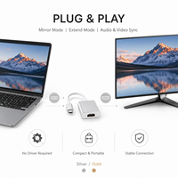 Adaptateur USB-C vers HDMI 4K en alliage d'aluminium, convertisseur Type C vers HDMI pour MacBook Pro Air iPad Samsung Laptop vers moniteur TV
