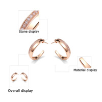 Magnifiques boucles d'oreilles pendantes en argent 925 pour femmes, design élégant avec zircon cubique