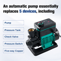 Pompe de surpression électrique Soyue 0,5 CV en fer OEM à contrôle entièrement automatique PMZD-61 avec protection contre la pénurie d'eau pour usage familial
