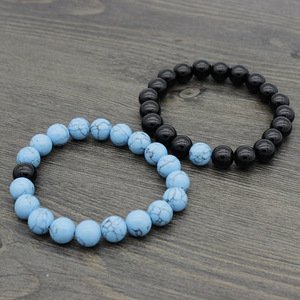 <span class=keywords><strong>Bracciale</strong></span> in Pietra <span class=keywords><strong>Naturale</strong></span> con Perle di <span class=keywords><strong>Turchese</strong></span> e Ossidiana, <span class=keywords><strong>Bracciale</strong></span> con Pietre Energetiche Curative ST046 - Product Image 6