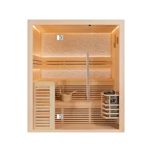 Hydrorelax Hemlock Red Cedar Steam Wooden Indoor Outdoor Traditional Sauna Rooms