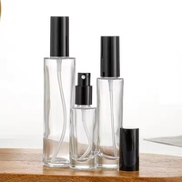 Flacons de parfum en verre écologiques ronds vides de 30 ml, 50 ml, 100 ml, flacon de parfum cylindrique, atomiseur de parfum pour les voyages