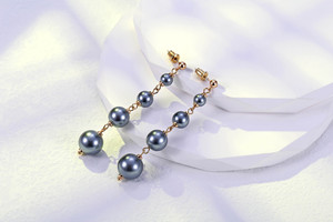 Pendientes Largos de Perlas Artificiales con Diseño Exagerado, Estilo Europeo y Americano, Pendientes de Perlas Personalizados - Product Image 3