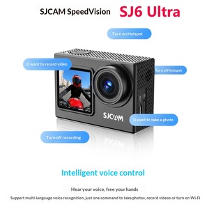 Videocamera d'Azione SJ6 Ultra Impermeabile con Attivazione Vocale, Angolo di Visione 165°, Doppio Schermo, Registratore 4K Anti-Shake con Visione Notturna - Product Image 2