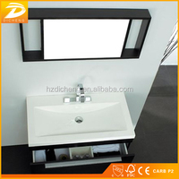 Meuble-lavabo mural commercial de type banjo pour salle de bain, vente en gros