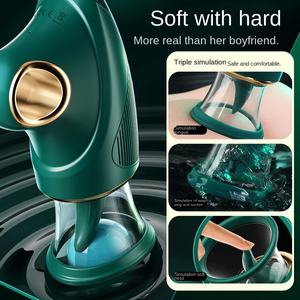 펀 플러팅 여성용 아이스크림 점핑 자동 흡입 마스터베이터 오르가즘 커닐링구스 토이 OEM 모델 001 성인용 저장성 제조 - Product Image 3