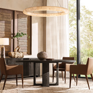 Sedie <span class=keywords><strong>da</strong></span> <span class=keywords><strong>Pranzo</strong></span> TrustHome, Stile Moderno Europeo Nordico, Poltrona <span class=keywords><strong>da</strong></span> <span class=keywords><strong>Pranzo</strong></span> <span class=keywords><strong>in</strong></span> <span class=keywords><strong>Pelle</strong></span> con Braccioli - Product Image 3