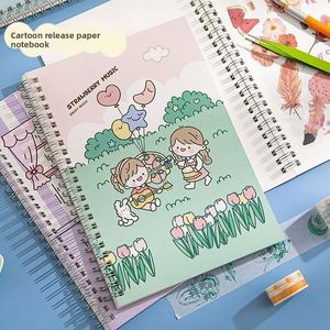 Carnet à spirales avec couverture en PP, logo personnalisé, autocollants réutilisables pour collection et rangement - Product Image 2
