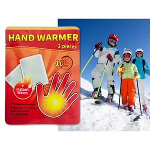Pack de valeur individuelle 7*9.5 cm coussin chauffant activé par l'air chauffe-mains en gros chauffe-mains jetables pour les mains gelées