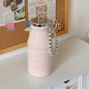Nouvelle mini tasse thermos portable avec cordon, gourde de haute qualité, mini tasse à lait de poche - Product Image 5