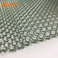 Rideau métallique flexible en acier inoxydable et aluminium, maille décorative personnalisée pour séparateurs de pièce