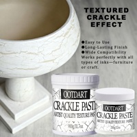 Pâte texturée craquelée acrylique pour peinture à la main, ensemble de matériaux de modelage tridimensionnel pour effets de vieillissement et peinture créative