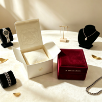 Boîtes cadeaux rigides personnalisées en papier pour montres, bijoux et petits cadeaux