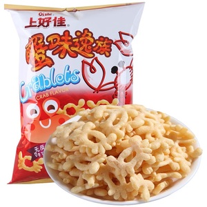 Snacks exotiques en gros <span class=keywords><strong>Chips</strong></span> de pommes de terre salées cuites au four Snacks gonflés Bâtonnets de crabe semi-mous Sachet de 60g - Product Image 2