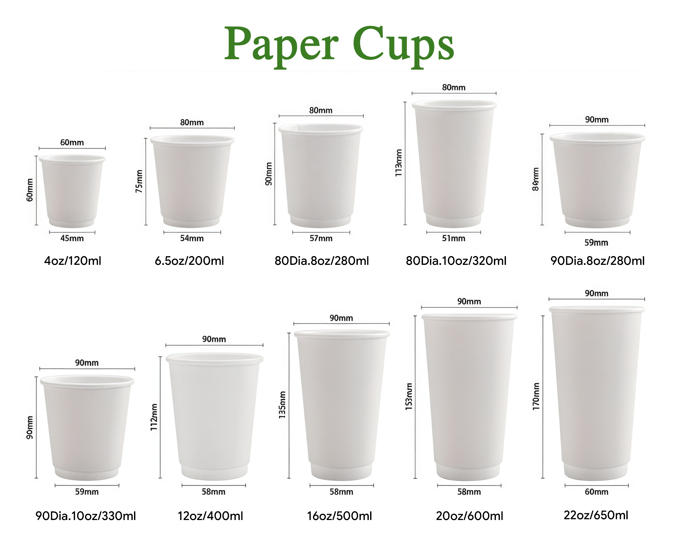 Vasos de papel