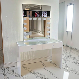 Hiện đại phong cách Châu Âu 2-ngăn kéo Vanity bảng với đứng gương hạt đồ nội thất phòng ngủ cho phòng tắm sử dụng - Product Image 6