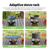 Réchaud de camping portable en acier 16000W pour cuisson extérieure au gaz/propane/butane, à allumage manuel, idéal pour le backpacking, les pique-niques et les barbecues