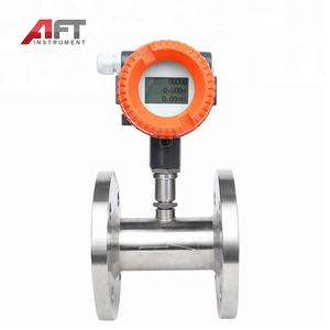 Flowmeter Turbin Cairan Kimia Inline 4-20mA Pulsa Stainless Steel Layar LCD Industri IP65 Smart Bersertifikasi Ce Exd - Product Image 2