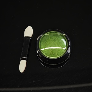 ผงโครเมี่ยมมิเรอร์คุณภาพสูงสำหรับทำเล็บ ผงเคลือบสีเอฟเฟกต์กระจกวิเศษ หลายสี หรูหรา สีทอง - Product Image 1