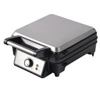 Aifa 3-in-1 Mini-Quadrat abnehmbare rauchfreie nichtklebende elektrische 4-Scheiben-Grillkuchenmaschine Waffelmaschine Maschine Panini