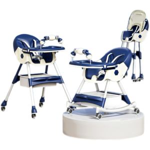 <span class=keywords><strong>Chaise</strong></span> haute convertible pour bébés et tout-petits <span class=keywords><strong>Chaise</strong></span> haute pour bébé avec siège rehausseur à double plateau <span class=keywords><strong>de</strong></span> sécurité et harnais <span class=keywords><strong>de</strong></span> sécurité à 5 points - Product Image 5