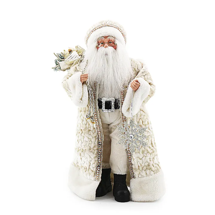 फैशन ग्लिटर 46 सेमी ओल्ड मैन बौना आलीशान खिलौना स्नो व्हाइट-दाढ़ी वाला एल्फ डेस्कटॉप सजावट क्रिसमस सजावट बच्चों का क्रिसमस उपहार