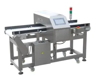 Sistema de detector de metais para embalagem de alimentos, transportador de alimentos para indústria alimentar